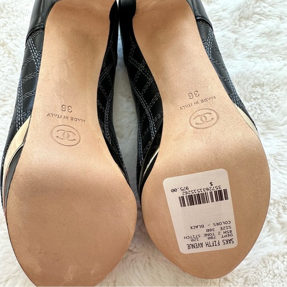 NWT!! CHANEL women high heels shoes size 36EU Authentic Retail 975$ - Picture 5 of 8